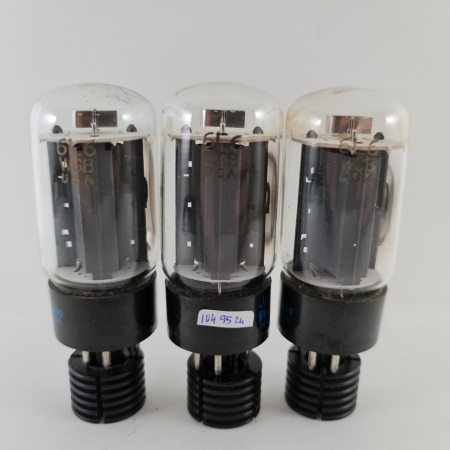 3 X JAN 6L6WGB PHILIPS ECG TUBE. 1980s PROD. 117. CH165