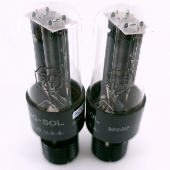 2 X 5Y3GT TUNG-SOL TUBE. 1950s PROD....