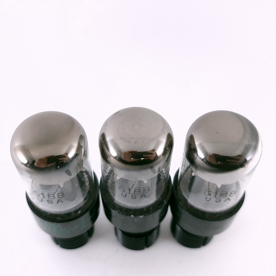 3 X 6188 SYLVANIA TUBE. 1970s PROD....