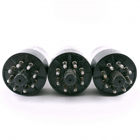 3 X 6188 SYLVANIA TUBE. 1970s PROD. BLACK PLATES. MATCHED PAIR + 1. 120. CH165