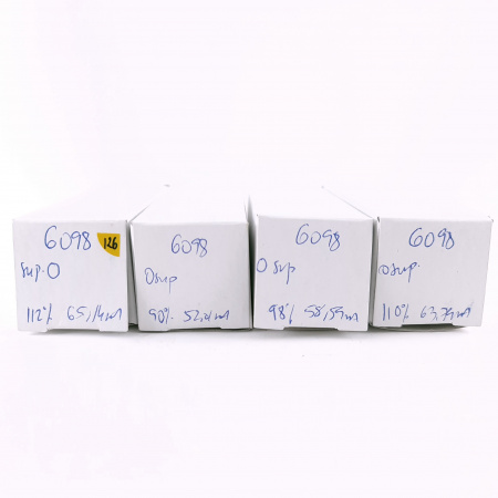 4 X 6098 TUNG-SOL TUBE. 1950s PROD. D-GETTER. 2 MATCHED PAIR. 126. CH165