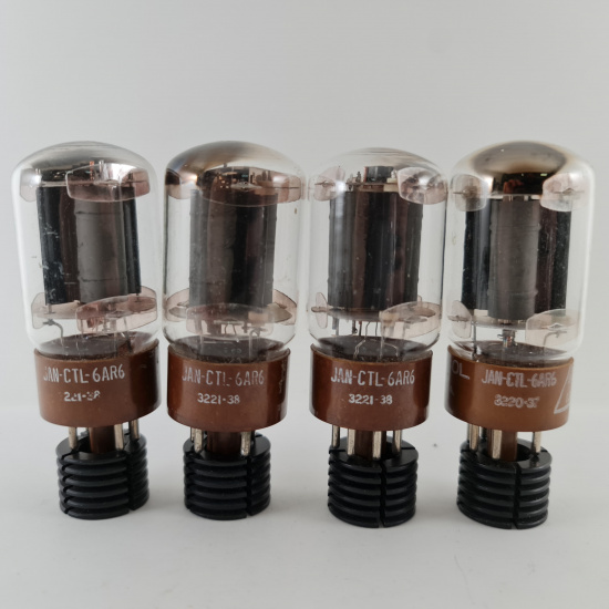 4 X 6098 TUNG-SOL TUBE. 1950s PROD....