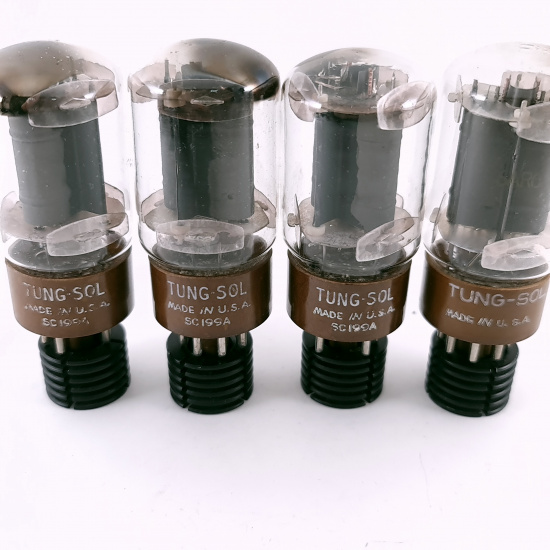 4 X 6098 TUNG-SOL TUBE. 1950s PROD....