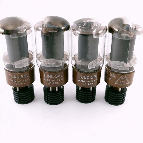 4 X 6098 TUNG-SOL TUBE. 1950s PROD....