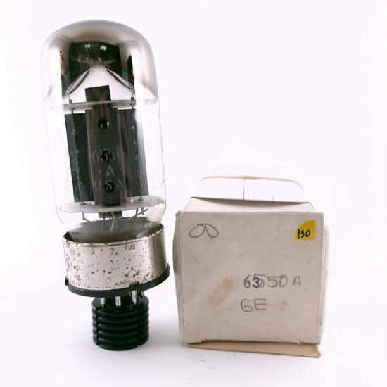 1 X 6550A GENERAL ELECTRIC TUBE. 1970s PROD. 130. CH165
