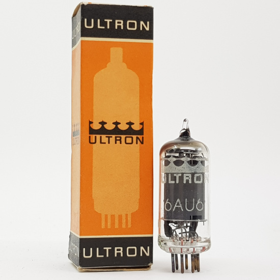 1 X 6AU6 ULTRON TUBE. SQUARE GETTER....