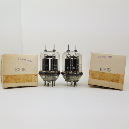 2 X 829B WESTINGHOUSE TUBE. PAIR TUBE. NOS / NIB. RCB355