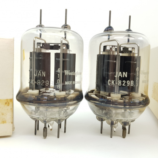 2 X 829B WESTINGHOUSE TUBE. PAIR...