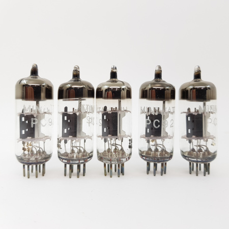 5 X PC92 SIEMENS HALSKE PRODUCTION. MINIWATT BRAND TUBE. CH80