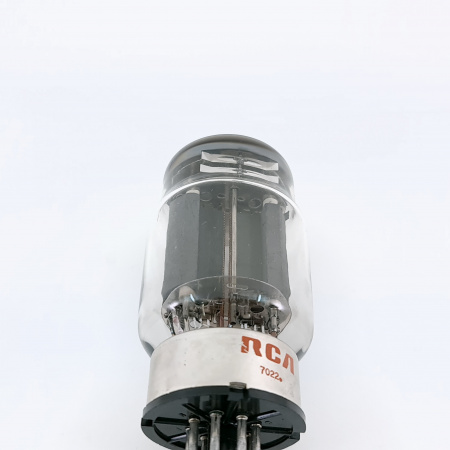 1 X 6336A RCA TUBE. 1960s PROD. BLACK PLATES. DUAL GETTER. 3 MICA. 3. CH166