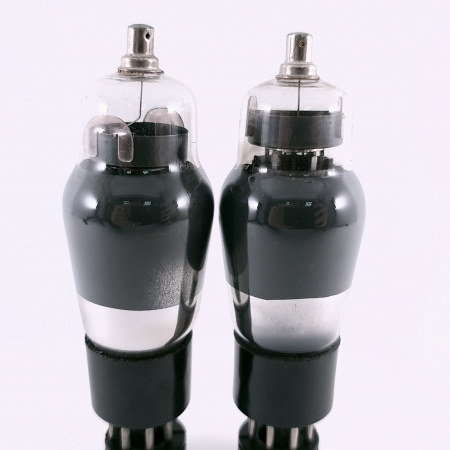 2 X VT74 / KTZ63 MWT TUBE. 1950s PROD. BLACK PLATES. MATCHED PAIR. 14. CH166