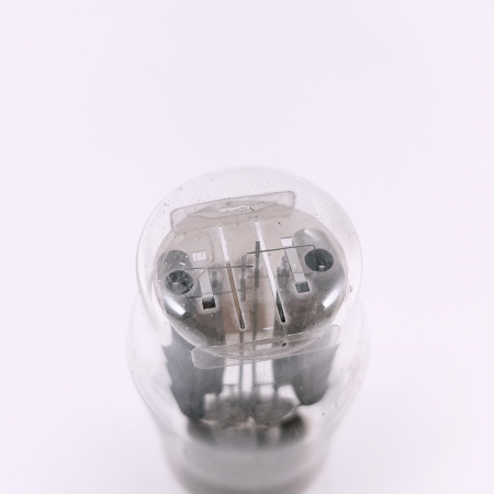 1 X AX50 PHILIPS-MINIWATT TUBE. 1950s PROD. BLACK PLATES. SOLID GETTER.11.CH166