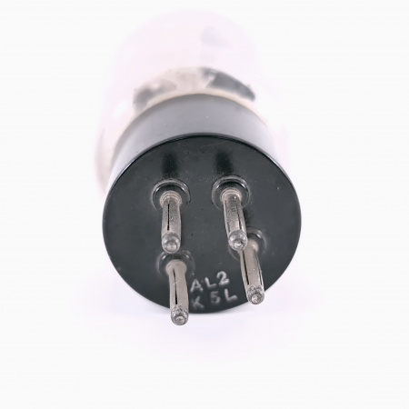 1 X AX50 PHILIPS-MINIWATT TUBE. 1950s PROD. BLACK PLATES. SOLID GETTER.11.CH166