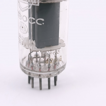 1 X E180CC MULLARD TUBE. 1960s PHILIPS PROD. COPPER RODS. 31. CH166