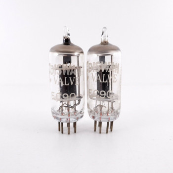 2 X EC90 EDISWAN TUBE. BOXED BLACK PLATE. NOS 126/140%. CJ  ENA