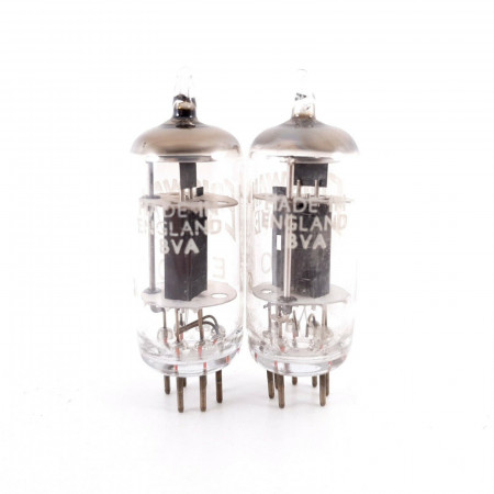 2 X EC90 EDISWAN TUBE. BOXED BLACK PLATE. NOS 126/140%. CJ  ENA