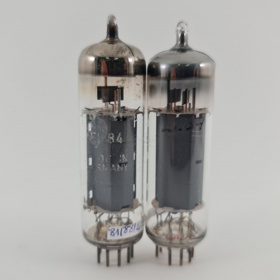 2 X EL84 SIEMENS TUBE. 1960s PROD....