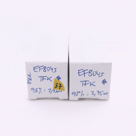 2 X EF804S TELEFUNKEN. 1950s PROD. MATCHED PAIR. USED. 37. CH166