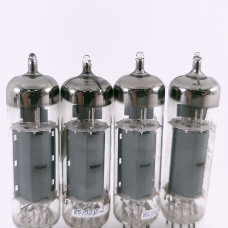 4 X EL84 MINIWATT BARCELONA TUBE. 1950s PROD. rX3 CODES. LITTLE USED. 38. CH166