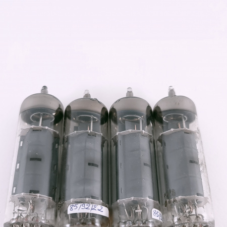 4 X EL84 MINIWATT BARCELONA TUBE. 1950s PROD. rX3 CODES. LITTLE USED. 38. CH166