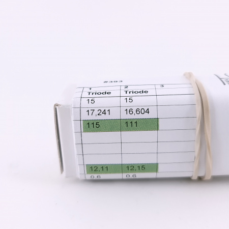 1 X E88CC / 6922 SIEMENS TUBE. 1960s PROD. GOLD PIN. 39. CH166