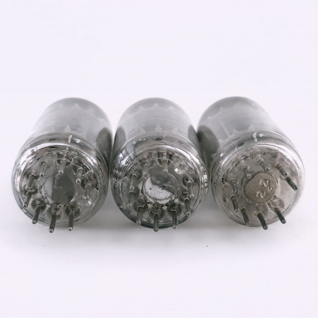 3 X 5687 RAYTHEON TUBE. 1960s TUNG-SOL PROD. 17MM BLACK PLATES. 44. CH166