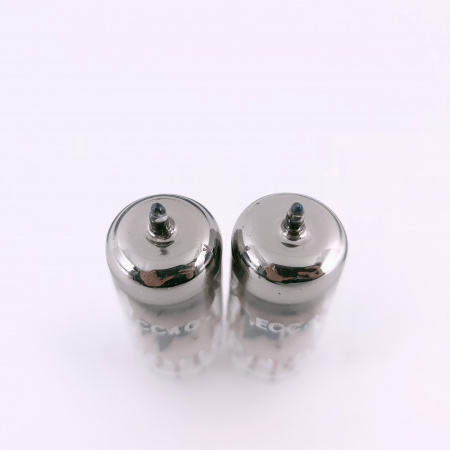 2 X ECC40 TUNGSRAM TUBE. 1960s PROD. COPPER RODS. MATCHED PAIR. 46. CH166