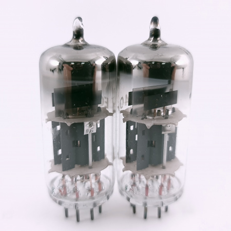 2 X ECC40 TUNGSRAM TUBE. 1960s PROD. COPPER RODS. MATCHED PAIR. 46. CH166