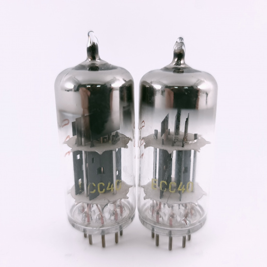 2 X ECC40 TUNGSRAM TUBE. 1960s PROD....