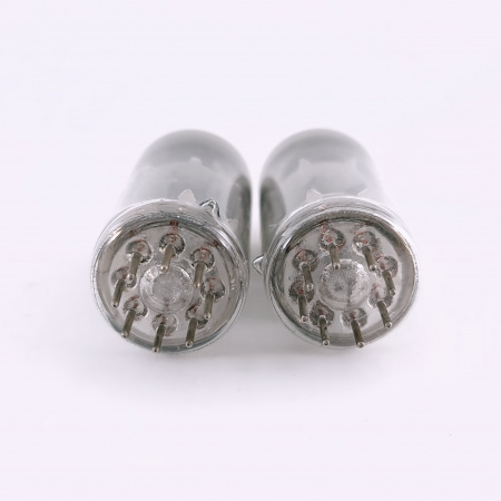 2 X ECC40 TUNGSRAM TUBE. 1960s PROD. COPPER RODS. MATCHED PAIR. 47. CH166