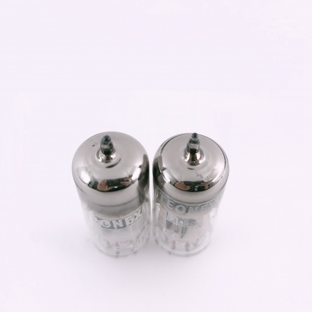 2 X ECC40 TEONEX TUBE. 1960s TUNGSRAM PROD. COPPER RODS. MATCHED PAIR. 48.CH166