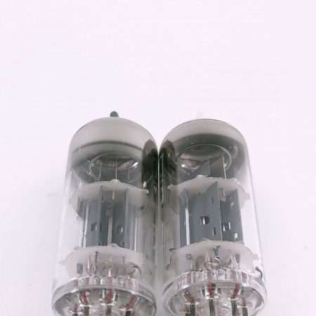 2 X ECC40 TEONEX TUBE. 1960s TUNGSRAM PROD. COPPER RODS. MATCHED PAIR. 48.CH166
