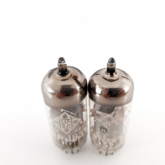 2 X EF183 / 6EH7 TELEFUNKEN TUBE. 1950s Siemens und Halske PROD. 99/104% CH131
