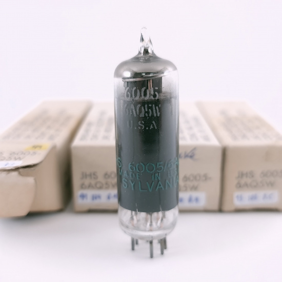 4 X JHS 6005 / 6AQ5W SYLVANIA TUBE....