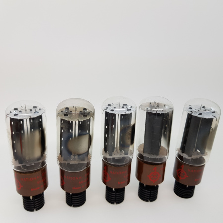 5 X 5R4GYA GE TUBE. NATIONAL BRANDED. 1970s PROD. BLACK PLATES. NOS/NIB. AA  ENA