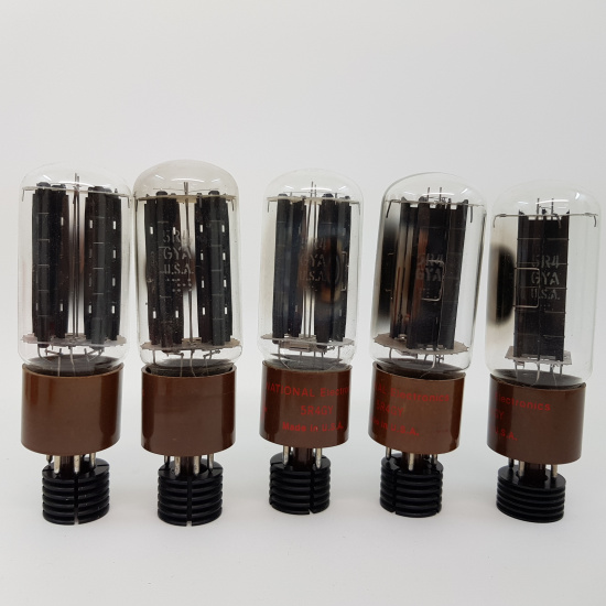 5 X 5R4GYA GE TUBE. NATIONAL BRANDED....