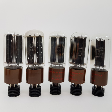 5 X 5R4GYA GE TUBE. NATIONAL BRANDED. 1970s PROD. BLACK PLATES. NOS/NIB. AA  ENA