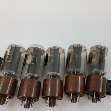 5 X 5R4GYA GE TUBE. NATIONAL BRANDED. 1970s PROD. BLACK PLATES. NOS/NIB. AA  ENA