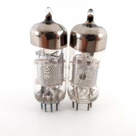 2 X EF183 / 6EH7 TELEFUNKEN TUBE. 1950s Siemens und Halske PROD. 99/104% CH131