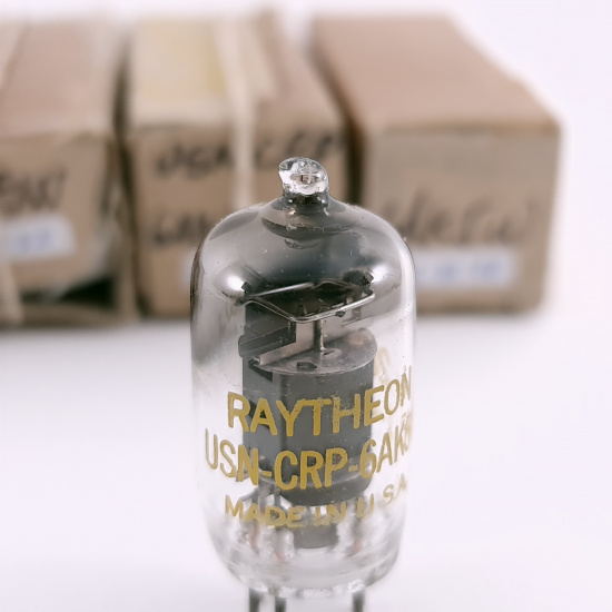 4 X 6AK5W RAYTHEON TUBE. 1950s ARMY...