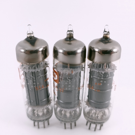 3 X 6AQ5W RAYTHEON TUBE. 1960s GE...