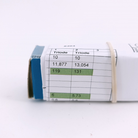 1 X 12AT7WA / 6201 MAZDA TUBE. 1950s PROD. 3MICA. ***** STARS. 58. CH166