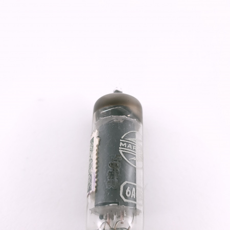1 X 6AQ5 / EL90 MARCONI TUBE. 1950s PROD. BLACK PLATES. D-G. 66. CH166