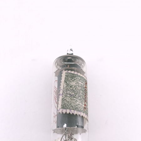 1 X 6AQ5 / EL90 MARCONI TUBE. 1950s PROD. BLACK PLATES. RED LOGO. 67. CH166