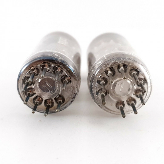2 X EF183 / 6EH7 TELEFUNKEN TUBE. 1950s Siemens und Halske PROD. 99/104% CH131