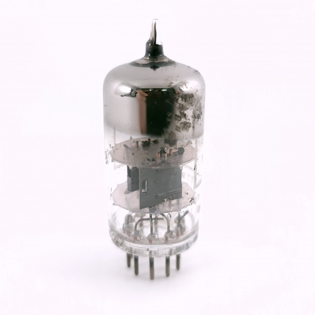 1 X CV4024 / 12AT7WA / 6060 BRIMAR TUBE. 1960s PROD. BLACK PLATES. 70. CH166