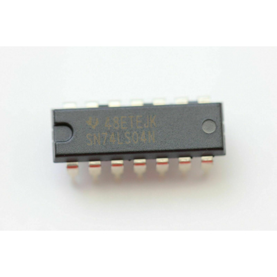 1 X SN74LS04N TEXAS INST. INTEGRATED CIRCUIT ( New Old Stock ). C36U57F150323