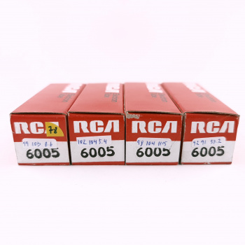 4 X 6005 / 6AQ5W RCA TUBE....