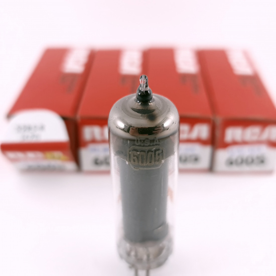 4 X 6005 / 6AQ5W RCA TUBE. 1960s...