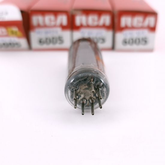 4 X 6005 / 6AQ5W RCA TUBE. 1960s...